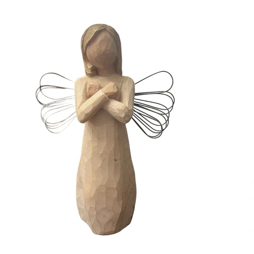 Willow Tree Sign for Love Figure Angel Wings Collectible